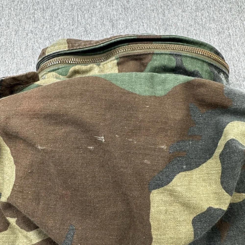 US Army Jacket Mens Medium Regular Green Camo Coat Cold Weather Field Daly
